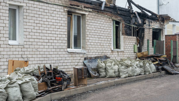 Professional Fire Damage Assessment technician working in Hillsborough, NJ